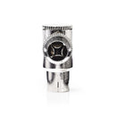 Nedis CSGP40925ME Iec (coax) -connector Haaks Female - 2 Stuks Metaal