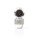 Nedis CSGP40925ME Iec (coax) -connector Haaks Female - 2 Stuks Metaal