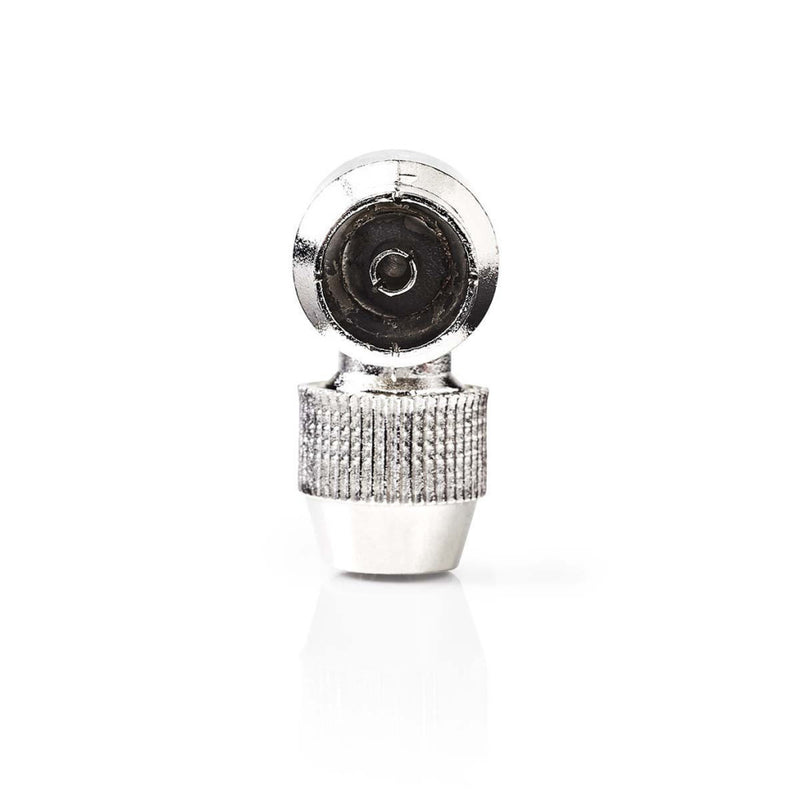 Nedis CSGP40925ME Iec (coax) -connector Haaks Female - 2 Stuks Metaal