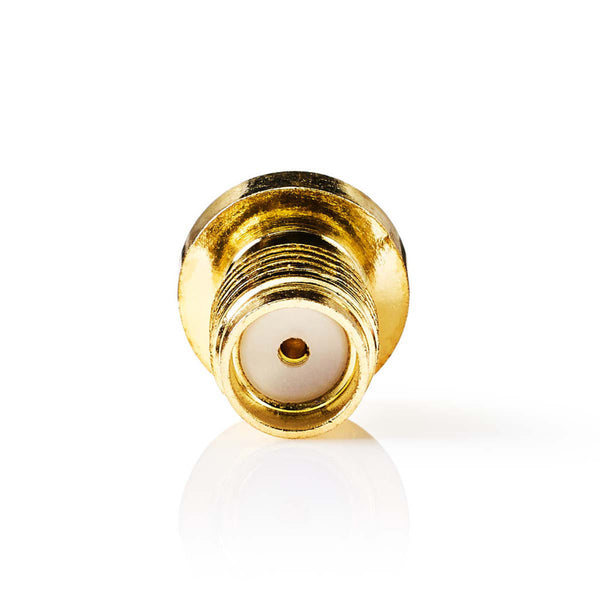 Nedis CSGP02101GD Sma-connector Female (omgekeerde Polariteit) - Voor Rg174-kabels 2 Stuks Goud