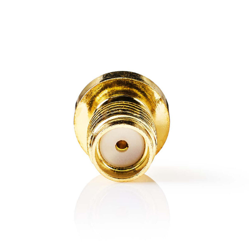 Nedis CSGP02101GD Sma-connector Female (omgekeerde Polariteit) - Voor Rg174-kabels 2 Stuks Goud
