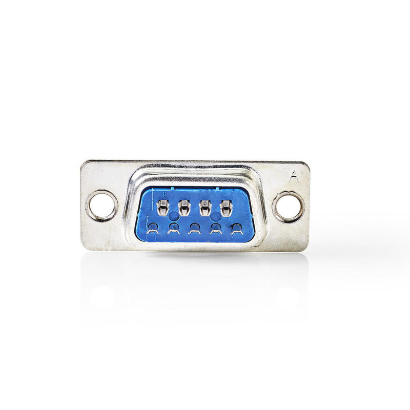 Nedis CCGP52800ME Bevestiging D-sub Behuizing D-sub 9-pins Male Metaal