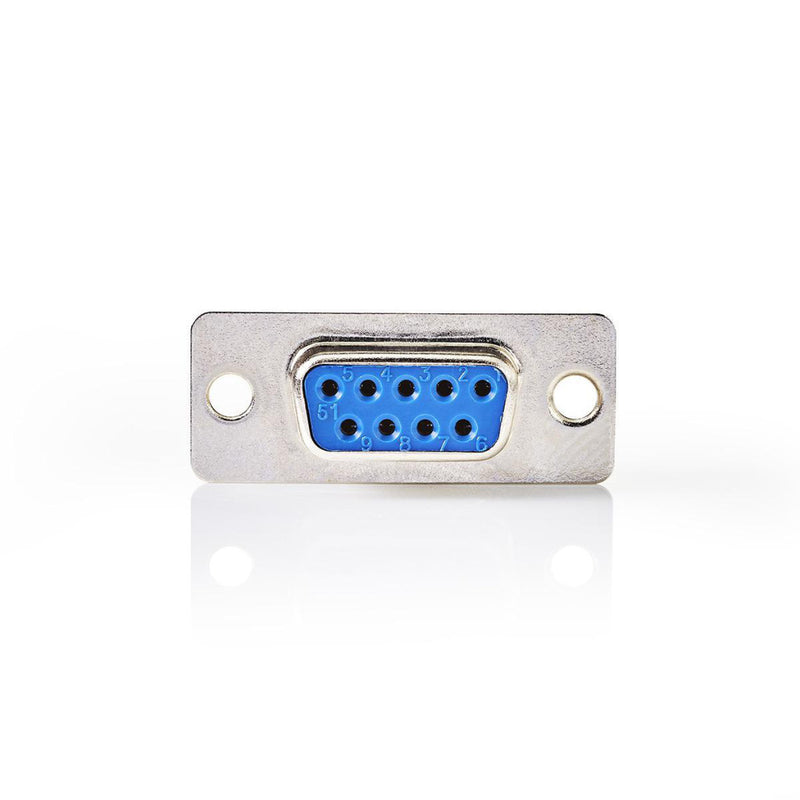 Nedis CCGP52801ME Bevestiging D-sub Behuizing D-sub 9-pins Female Metaal