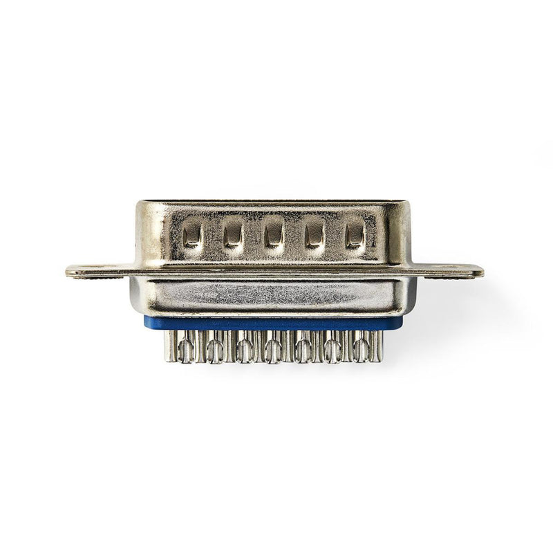 Nedis CCGP52803ME Bevestiging D-sub Behuizing D-sub 15-pins Male Metaal