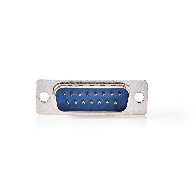 Nedis CCGP52803ME Bevestiging D-sub Behuizing D-sub 15-pins Male Metaal