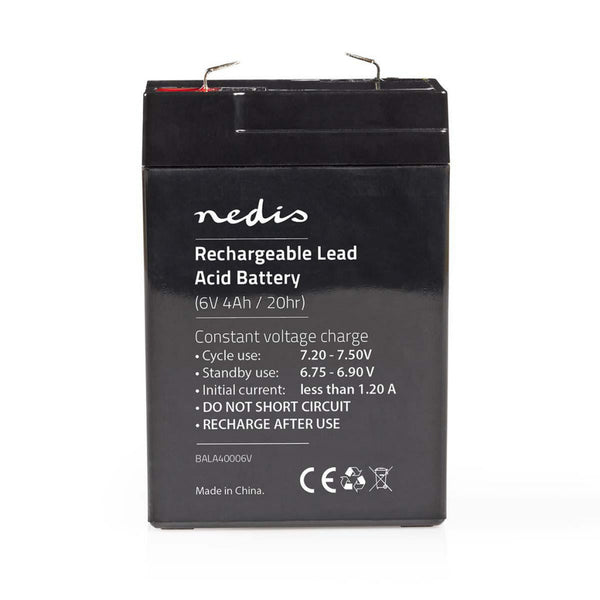 Nedis BALA40006V Oplaadbare Loodzuuraccu 6v 4000 Mah 70 X 47 X 101 Mm