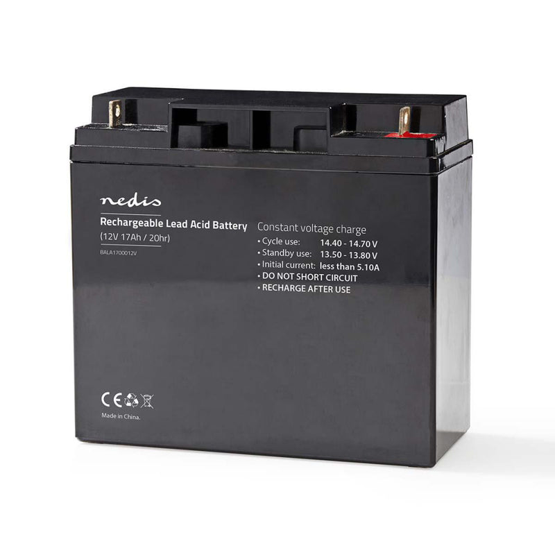Nedis BALA1700012V Oplaadbare Loodzuuraccu 12v 17 000 Mah 90 X 70 X 101 Mm