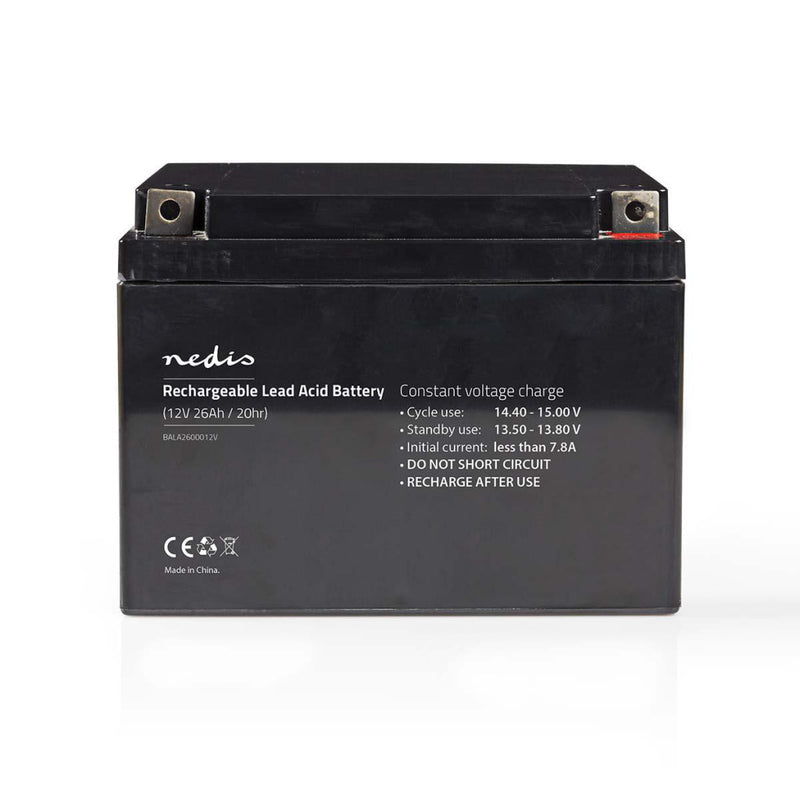 Nedis BALA2600012V Oplaadbare Loodzuuraccu 12v 26 000 Mah 167 X 177 X 126 Mm