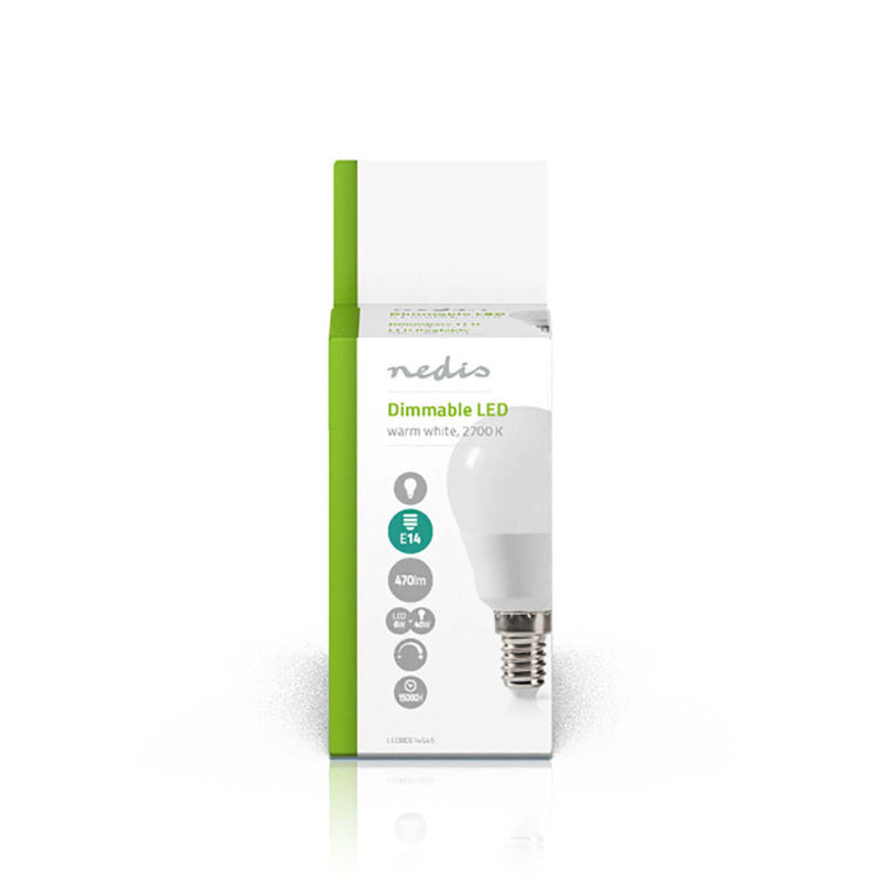 Nedis LEDBDE14G45 Dimbare Led-lamp E14 G45 6 W 470 Lm