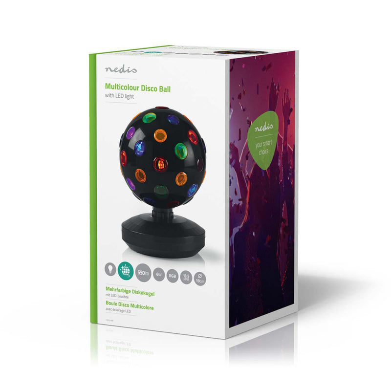 Nedis FUDI213BK Multicolour Discobal 6 W 550 Lm 20 Cm