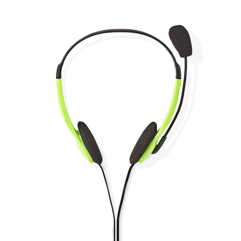 Nedis CHST100GN Pc-headset On-ear 2x 3,5 Mm Connectoren 2,0 M Groen