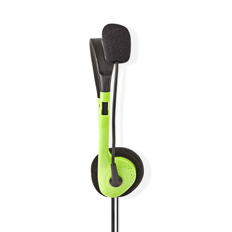 Nedis CHST100GN Pc-headset On-ear 2x 3,5 Mm Connectoren 2,0 M Groen