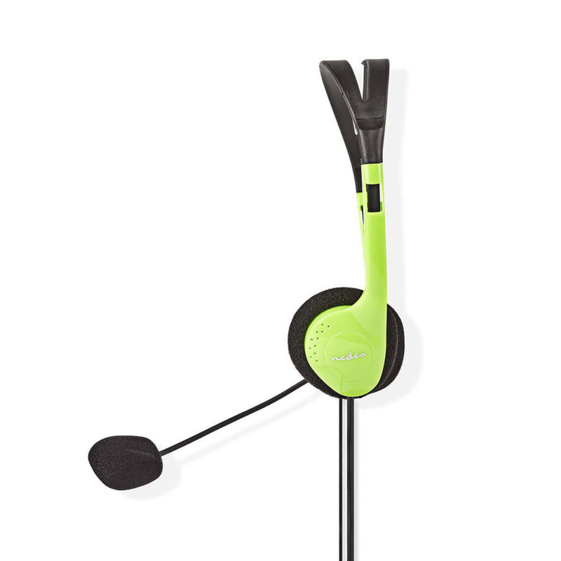 Nedis CHST100GN Pc-headset On-ear 2x 3,5 Mm Connectoren 2,0 M Groen