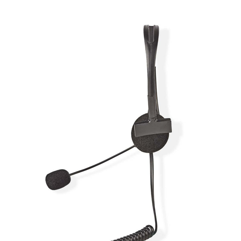 Nedis CHSTRJ100BK Pc-headset On-ear Rj9-connector 2,2 M Zwart