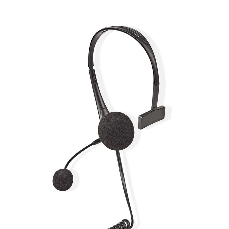 Nedis CHSTRJ100BK Pc-headset On-ear Rj9-connector 2,2 M Zwart