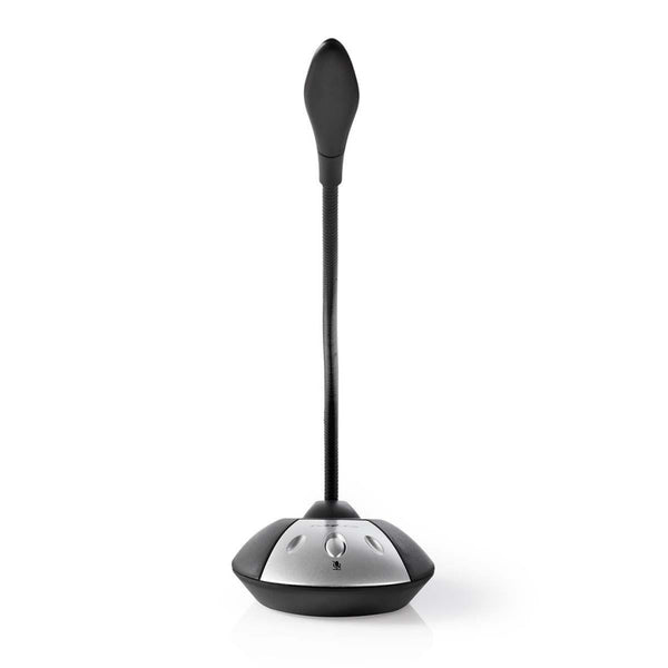 Nedis MICDU100BK Bedrade Microfoon Usb Zwart/grijs