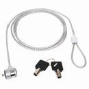 Nedis NBLKK1002ME Notebookvergrendeling Sleutel 1,8 M Zilver