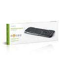 Nedis KBMU100BKBE Bedraad Toetsenbord Usb 2.0 Belgische Indeling