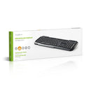 Nedis KBMU100BKBE Bedraad Toetsenbord Usb 2.0 Belgische Indeling