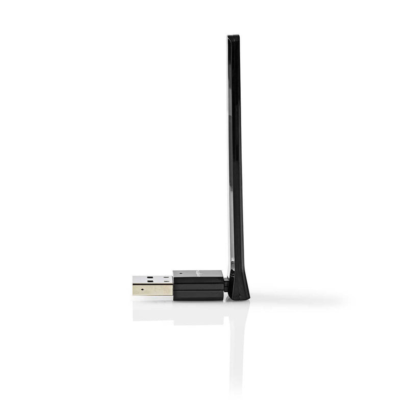 Nedis WSNWA600BK Dongle Voor Draadloos Netwerk Ac600 Dual Band Zwart