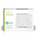 Nedis KABT110EWT Broodrooster 2 Sleuven Wit