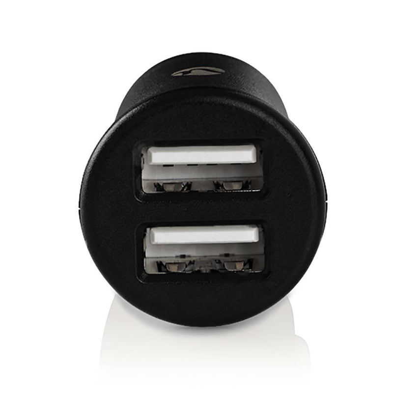 Nedis CCHAU240ABKP Autolader 2,4 A 2 Uitgangen 2x Usb Zwart
