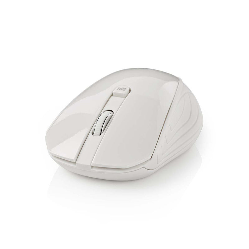 Nedis MSWS400WT Draadloze Muis 1000 Dpi 3-knops Wit