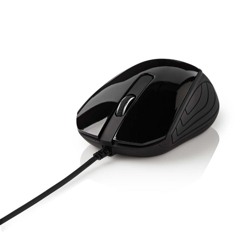 Nedis MSWD300BK Bedrade Optische Muis 1000 Dpi 3-knops Zwart