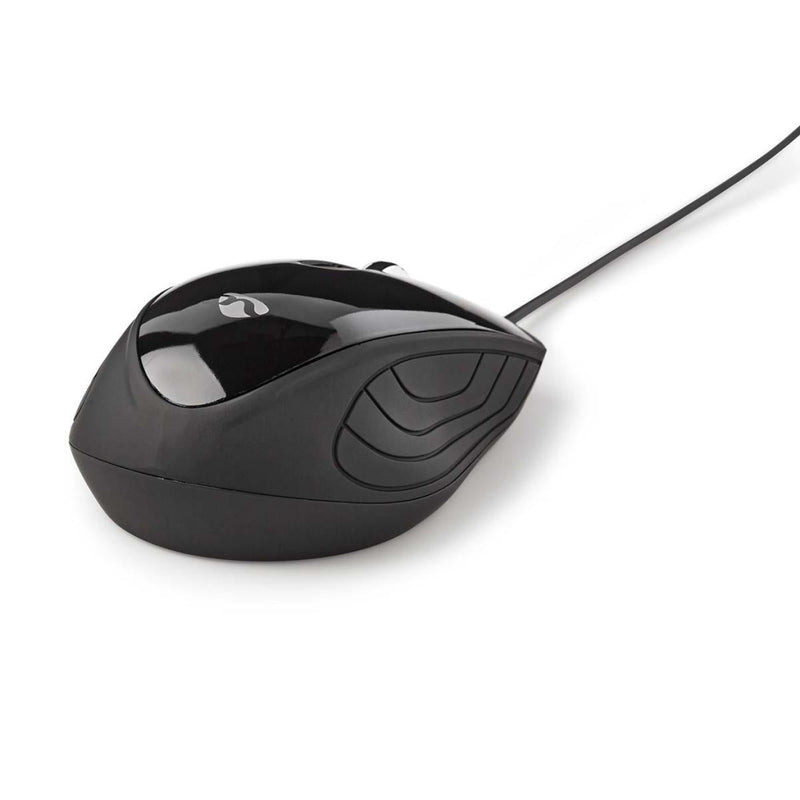 Nedis MSWD300BK Bedrade Optische Muis 1000 Dpi 3-knops Zwart