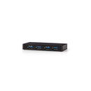 Nedis UHUBU3420BK Usb-hub 4-poorts Gevoed Over Usb 3.0 Afzonderlijke Voeding 5 Gbps