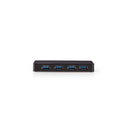 Nedis UHUBU3420BK Usb-hub 4-poorts Gevoed Over Usb 3.0 Afzonderlijke Voeding 5 Gbps