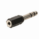 Nedis CAGB23930BK Stereo-audioadapter 6,35 Mm Male - 3,5 Mm Female Zwart