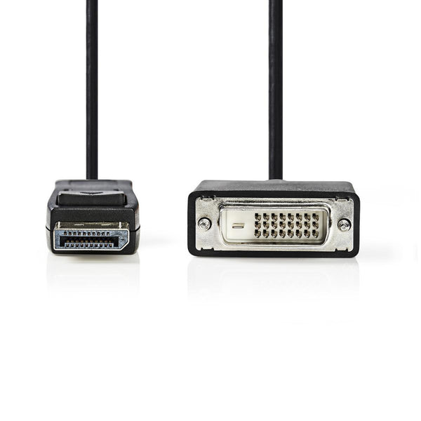 Nedis CCGB37200BK20 Displayport - Dvi-kabel Displayport Male - Dvi-d 24+1-pins Male 2,0 M Zwart
