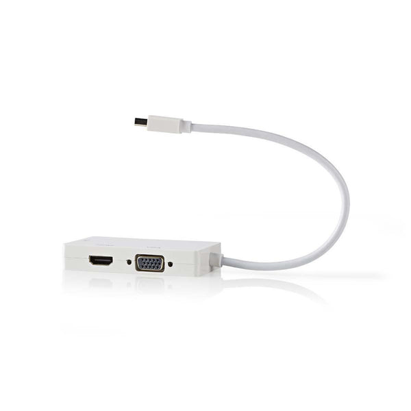Nedis CCGB37465WT02 Mini Displayport-adapterkabel, Multiport Mini-displayport Male - Vga Female + D