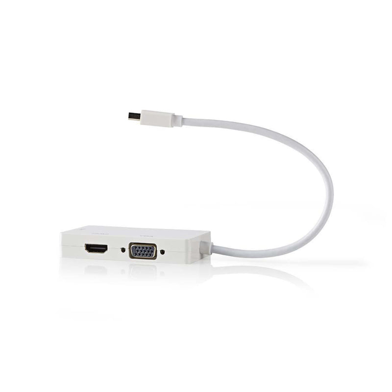 Nedis CCGB37465WT02 Mini Displayport-adapterkabel, Multiport Mini-displayport Male - Vga Female + D