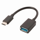 Nedis CCGB61710BK02 Usb 3.0-kabel Type-c? Male - A Female 0,15 M Zwart