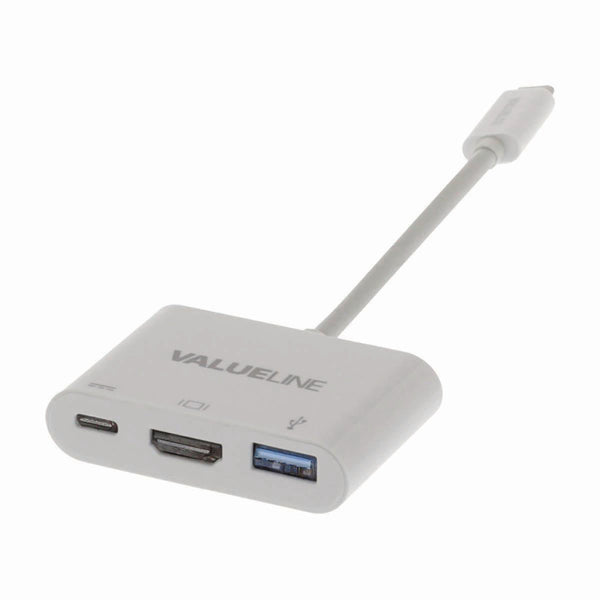 Nedis CCGB64765WT02 Usb-c?-adapterkabel Type-c? Male - A Female / Type-c Female / Hdmi?-uitgang 0,2
