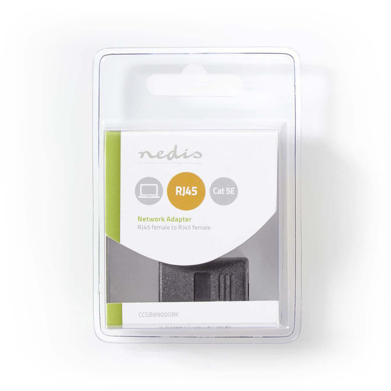 Nedis CCGB89000BK Cat5-netwerkadapter Rj45 (8p8c) Female - Rj45 (8p8c) Female Zwart