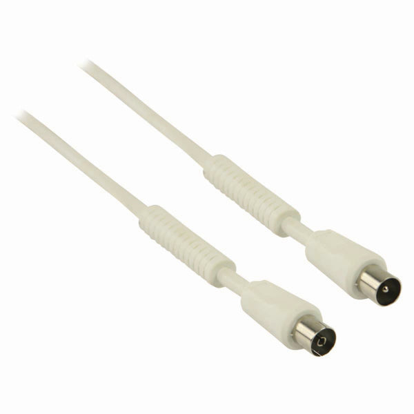 Nedis CSGB40010WT30 Coaxkabel 100 Db Iec (coax) Male - Iec (coax) Female 3,0 M Wit