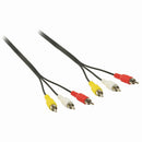 Nedis CVGB24300BK15 Composiet Videokabel 3x Rca Male - 3x Rca Male 1,5 M Zwart