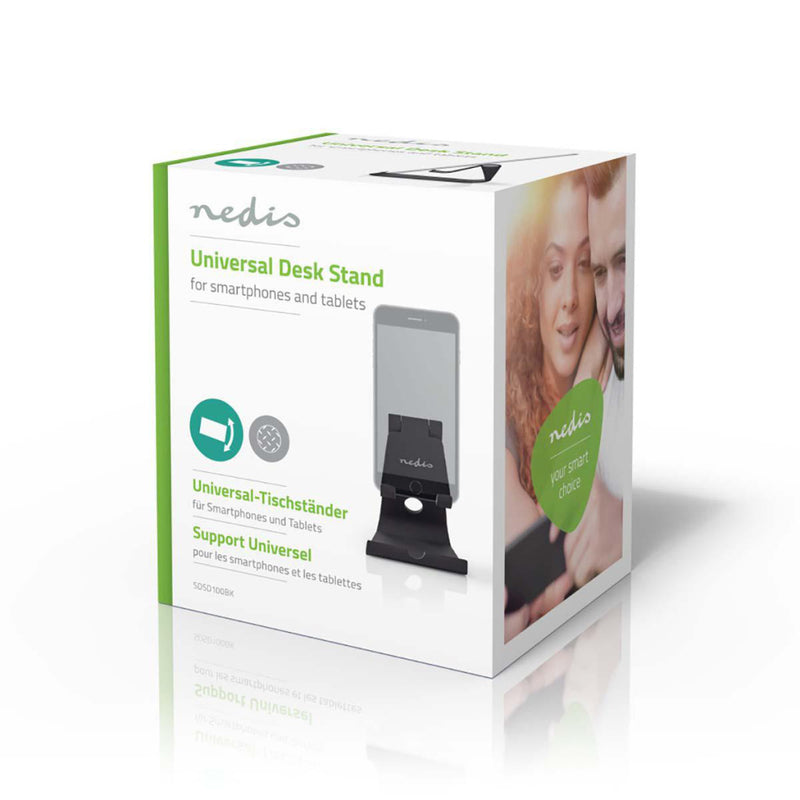 Nedis SDSD100BK Smartphone/tabletstandaard Instelbaar Zwart