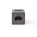 Nedis CCGP89010BK Cat6 Netwerkadapter Rj45 (8p8c) Female - Rj45 (8p8c) Female Zwart