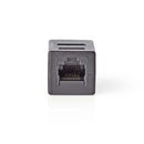 Nedis CCGP89010BK Cat6 Netwerkadapter Rj45 (8p8c) Female - Rj45 (8p8c) Female Zwart