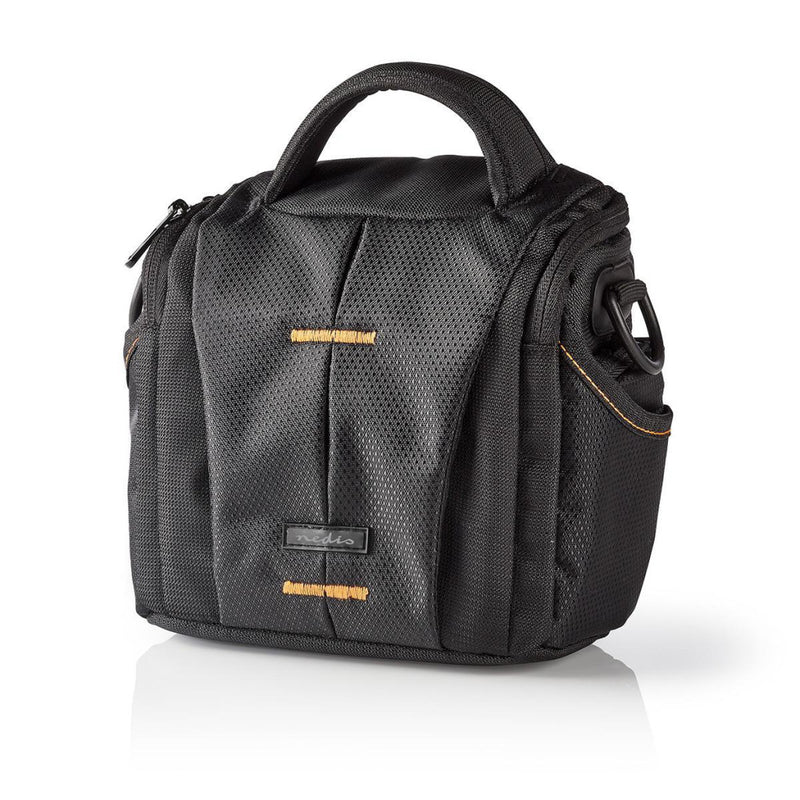 Nedis CBAG200BK Camera-schoudertas 152 X 146 X 65 Mm 2 Binnenvakken Zwart/oranje