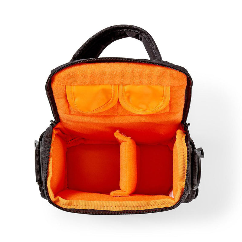 Nedis CBAG200BK Camera-schoudertas 152 X 146 X 65 Mm 2 Binnenvakken Zwart/oranje