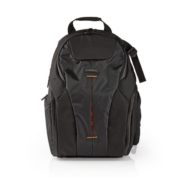 Nedis CBAG400BK Cameratas Rugtas 290 X 410 X 150 Mm 10 Binnenvakken Zwart/oranje