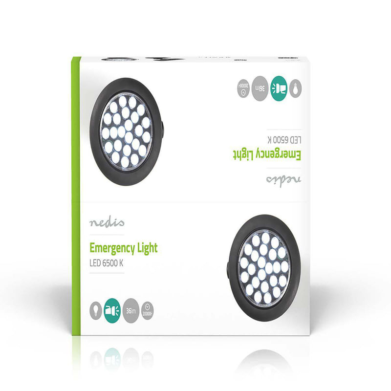 Nedis EMGL2WBK Noodverlichting Werklamp 36 Lm Magneet 12 Stuks