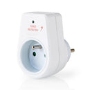 Nedis EXSO100SPE1WT Stekkerdoos Met Overspanningsbeveiliging 1-weg France / Type-e (cee 7/6) Oversp