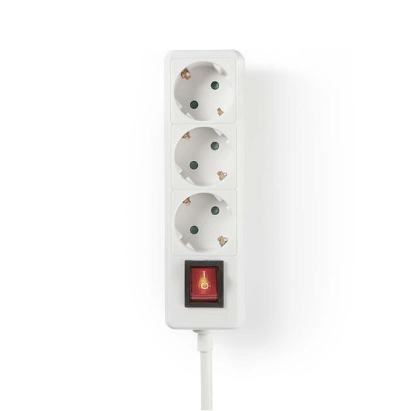 Nedis EXSO315F2WT Stekkerdoos Randaarde Stekker / Type F (cee 7/7) 3-wegs 1.50 M 3680 W 16 A Soort