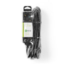 Nedis EXSO350F1BK Stekkerdoos Beschermend Contact 3-weg 5,0 M Zwart